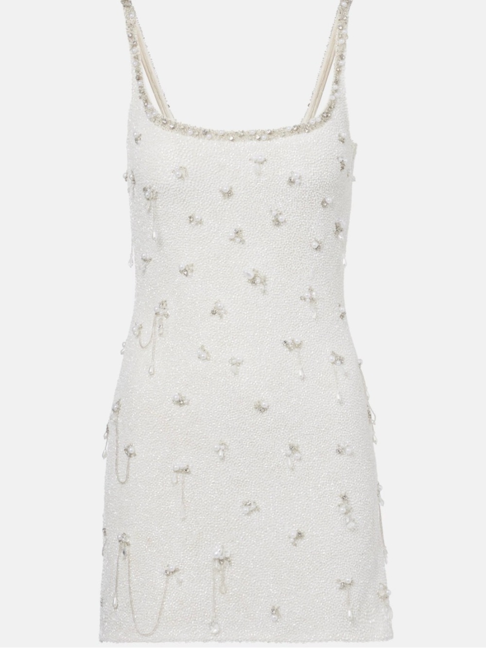 Clio Peppiatt Droplet embellished beaded mini dress Size XS